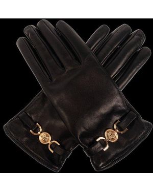 Versace Medusa-Head Motif Gloves - Black