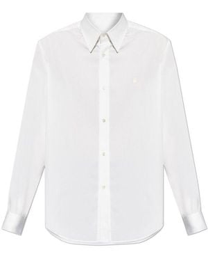 Alexander McQueen Skull Embroidered Shirt - White