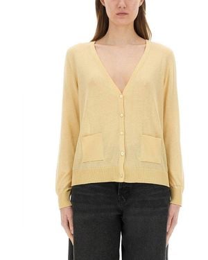 Paul Smith Knitted Cardigan - Natural