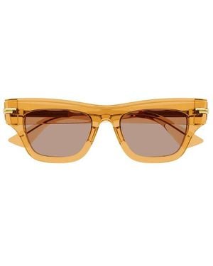 Bottega Veneta Cat-Eye Frame Sunglasses - Orange