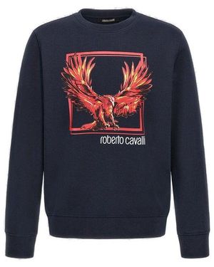 Roberto Cavalli Printed Sweatshirt - Blue
