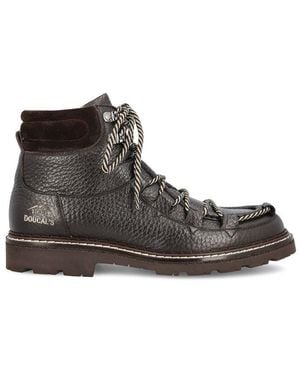 Doucal's Belvedere Lace-Up Ankle Boots - Brown