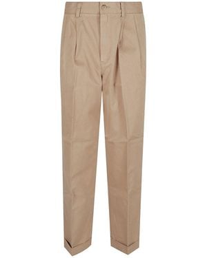 Polo Ralph Lauren Pleated Full-Length Chinos - Natural