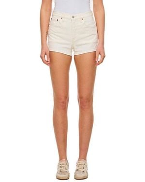 Levi's 501 Original High Waist Shorts - White