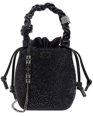【GANNI】Ganni Bou Bucket Mini Crinkle Oleatex Ganni Bou Bucket Mini Crinkle Oleatex in Black | Lyst