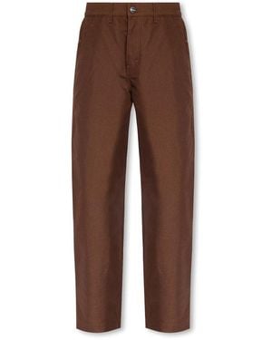 Ferragamo Straight Leg Trousers - Brown