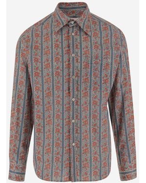 Valentino Patterned Long Sleeve Shirt - Grey