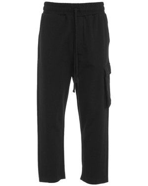 Thom Krom Straight-Leg Drawstring Cargo Pants - Black