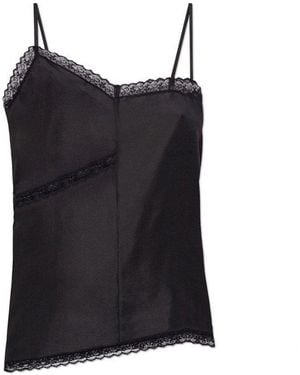 MM6 by Maison Martin Margiela Lace-detailed Top - Black