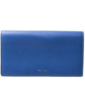 Paul Smith Logo Printed Folded Wallet - Blue