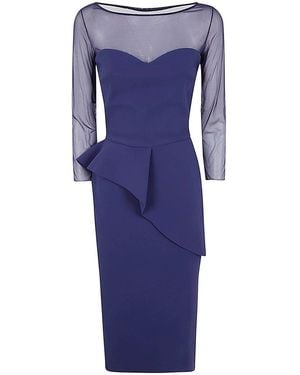 La Petite Robe Di Chiara Boni Illusion Sheath Dress - Blue