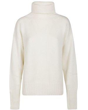 Wild Cashmere Turtleneck Jumper - White