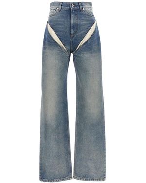 Y. Project Cut-out Jeans - Blue