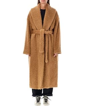 Golden Goose Shawl Collar Coat - Brown