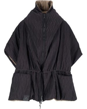 Kimonorain Quilted Hooded Jacket - Blue