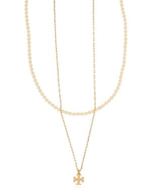 Tory Burch Pearl Necklace - Black