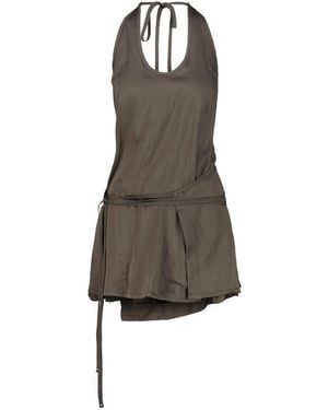 Lemaire Drawstring Sleeveless Top - Brown