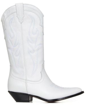 Sonora Boots Pointed-Toe Boots - White