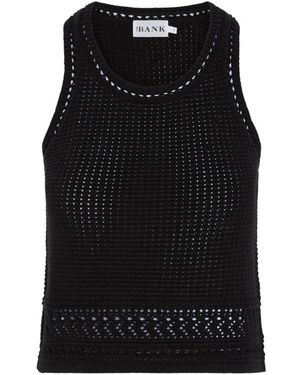 Not Shy Crewneck Sleeveless Top - Black