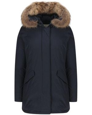 Woolrich Luxury Arctic Racoon Parka - Blue