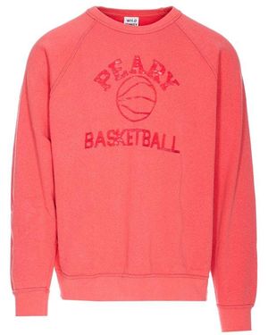 WILD DONKEY Peary Basketball Sweater - Pink