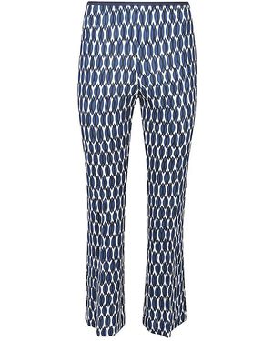 Siyu Patterned Pants - Blue