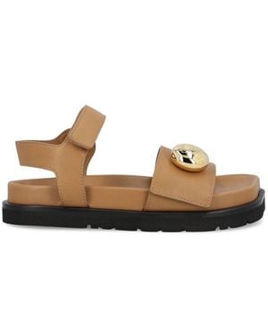 Loewe Anagram Pebble Sandals - Brown