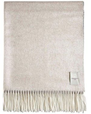 Piacenza 1733 Fringed Wrap Scarf - White