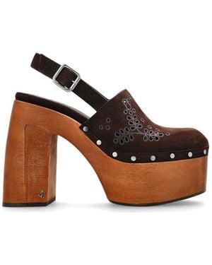 Jimmy Choo Alida Platform 135 Court Shoes - Brown