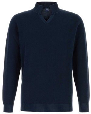 Fedeli Classic Long Sleeve Shirt - Blue