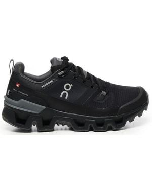 On Shoes Cloudwander Waterproof Hiking Lace-Up Trainers - Black