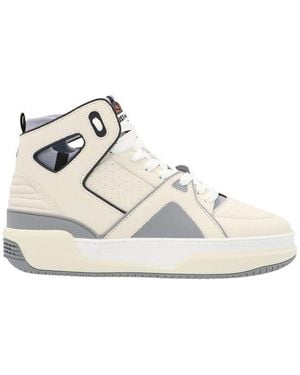 Just Don Courtside High Panelled Trainers - White