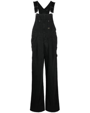 R13 Damon Denim Overalls - Black