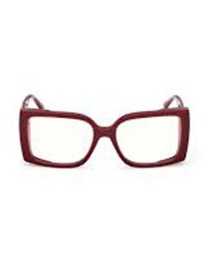 Max Mara Rectangle Frame Glasses - Red