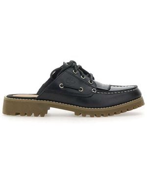 Timberland Noreen Lace-Up Slippers - Black