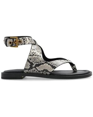 MICHAEL Michael Kors Irene Embossed Wrap Sandals - Multicolor