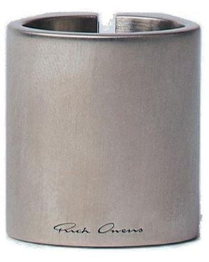 Rick Owens Logo Engraved Ring - Grey
