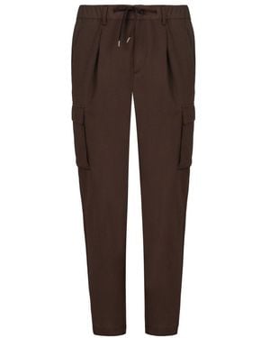 Herno Nylon Cargo Pants - Brown
