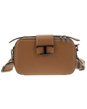 Tod's T Timeless Mini Camera Bag - Brown