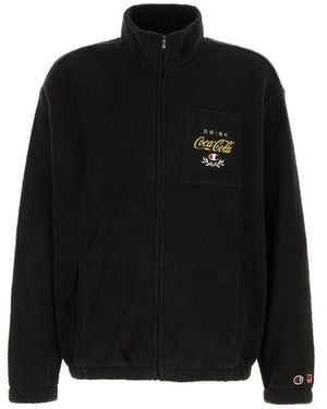 Champion X Coca Cola Full Zip Fleece Jacket - Black