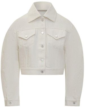 Givenchy Cropped Denim Jacket - White