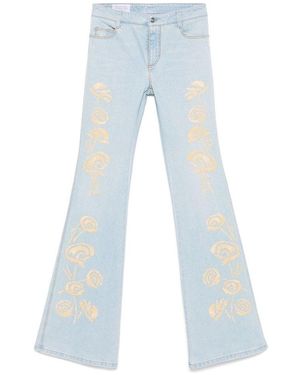 Ermanno Scervino Flared Silhouette Pants With Fitted Waist