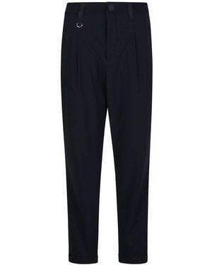 High Pleated Trousers - Blue