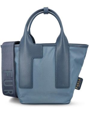 Furla Piuma Small Top Handle Bag in Black | Lyst