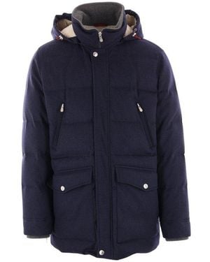 Brunello Cucinelli Coats - Blue