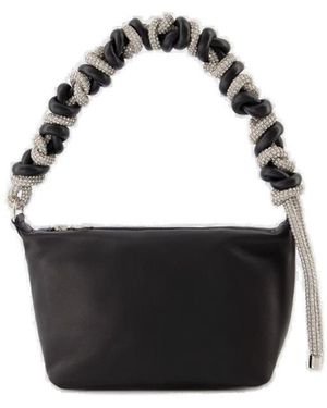 Kara Zip-Up Shoulder Bag - Black