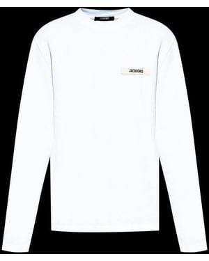Jacquemus Le T-Shirt Gros Grain Crewneck T-Shirt - Black
