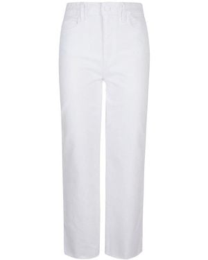 PAIGE Straight Leg Jeans - White