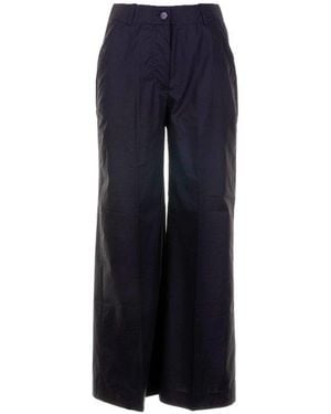 Seventy Cropped Wide-leg Pants - Blue