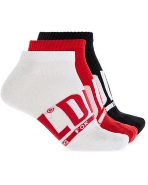 DIESEL Three Pack Of Knit Socks - Black